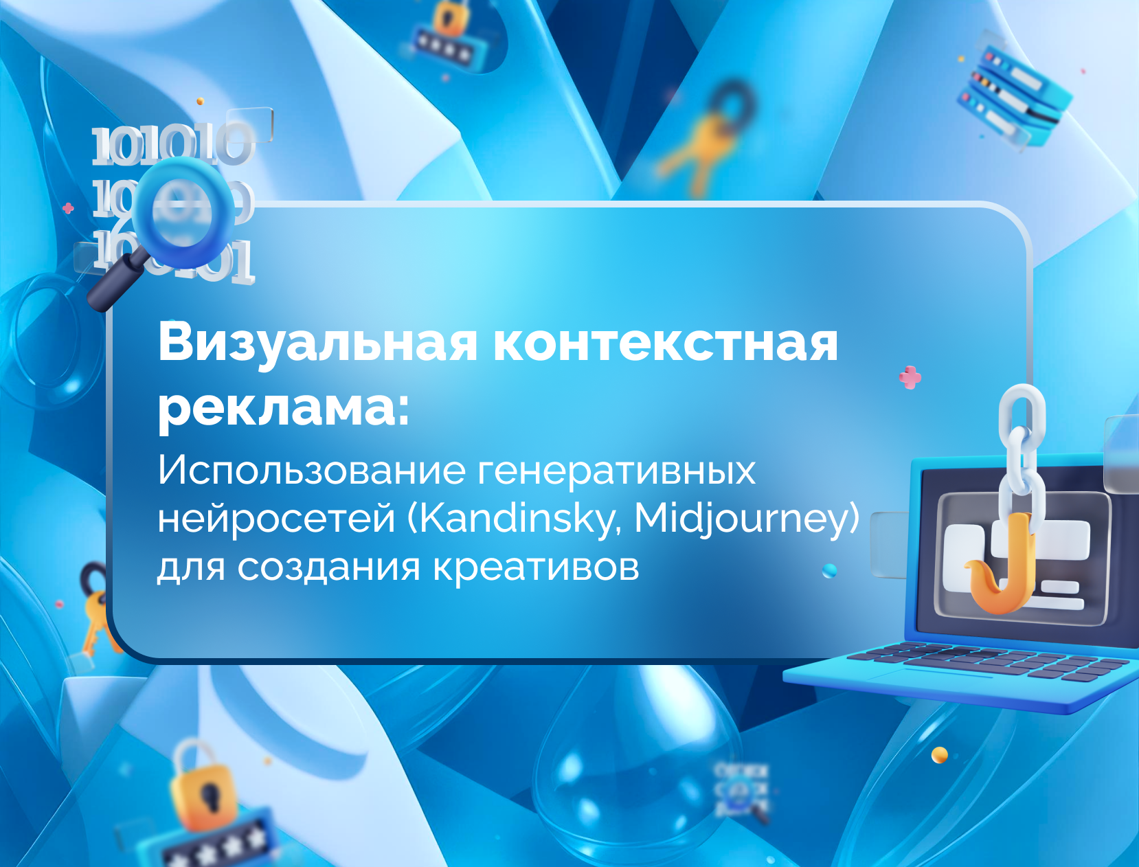 Изображение для статьи Визуальная контекстная реклама: Использование генеративных нейросетей (Kandinsky, Midjourney) для создания креативов